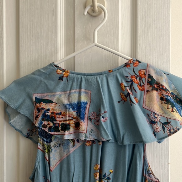 Anthropologie Blue Tie Dress - Picture 10 of 11